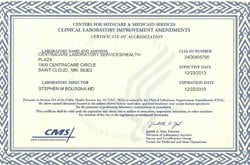 CLIA certificate