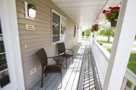 Relax on the porch.