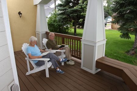 Relax with a good book on the serene porch.