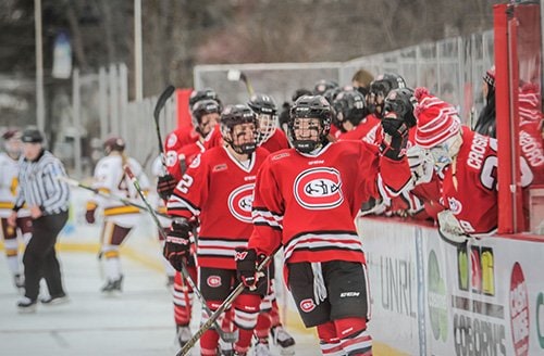 Photos from the St. Cloud State vs. University of Minnesota-Duluth women’s hockey game at Hockey Day Minnesota 2018. St. Cloud State won the game in a shootout.