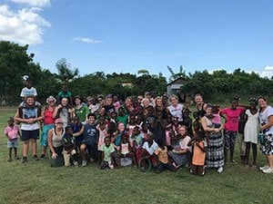 A group of Haitian children in Fauche